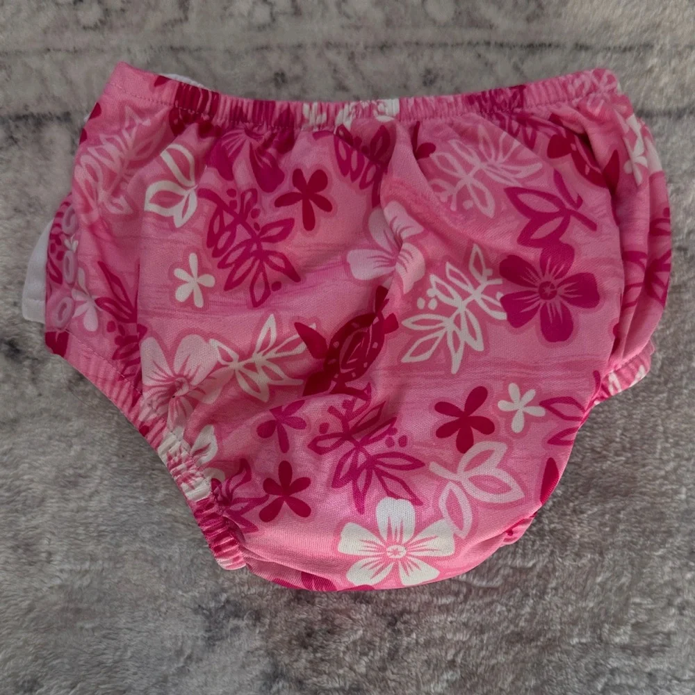 iplay EUC 18 mo Pink Floral Kids Swim Diaper